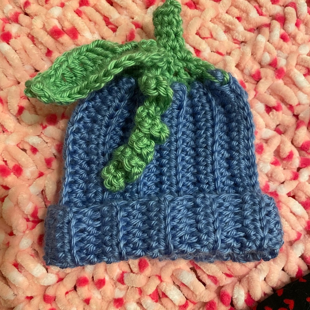 Crochet newborn hat